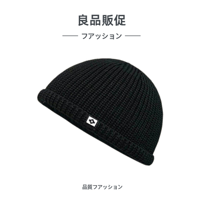 日系针织瓜皮帽男女秋冬保暖