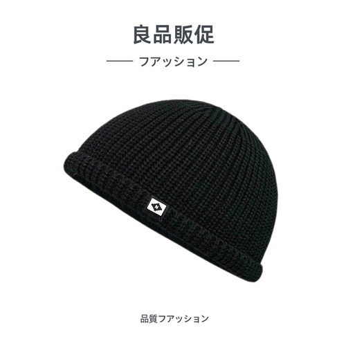 日系针织瓜皮帽男女秋冬保暖