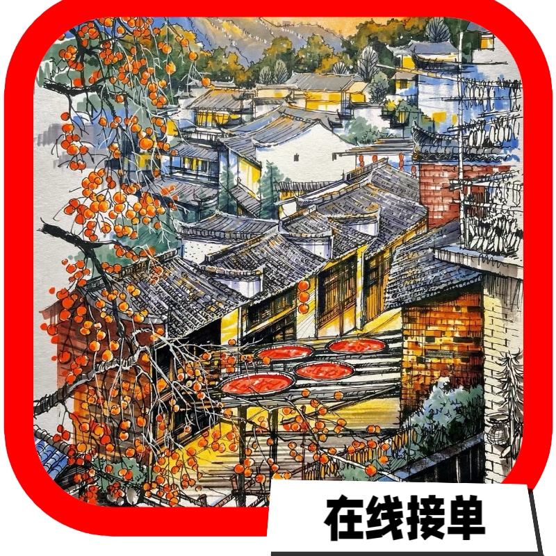 手抄报代画儿童画装饰画绘画科幻画绘本线稿上色各类图手工定制等