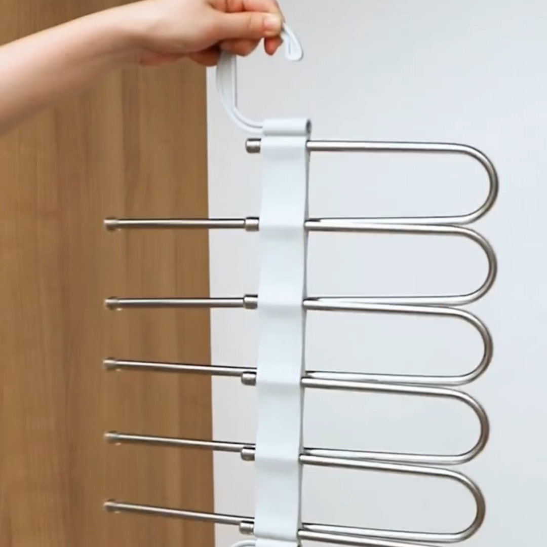 多层抽拉魔术裤架无痕防滑