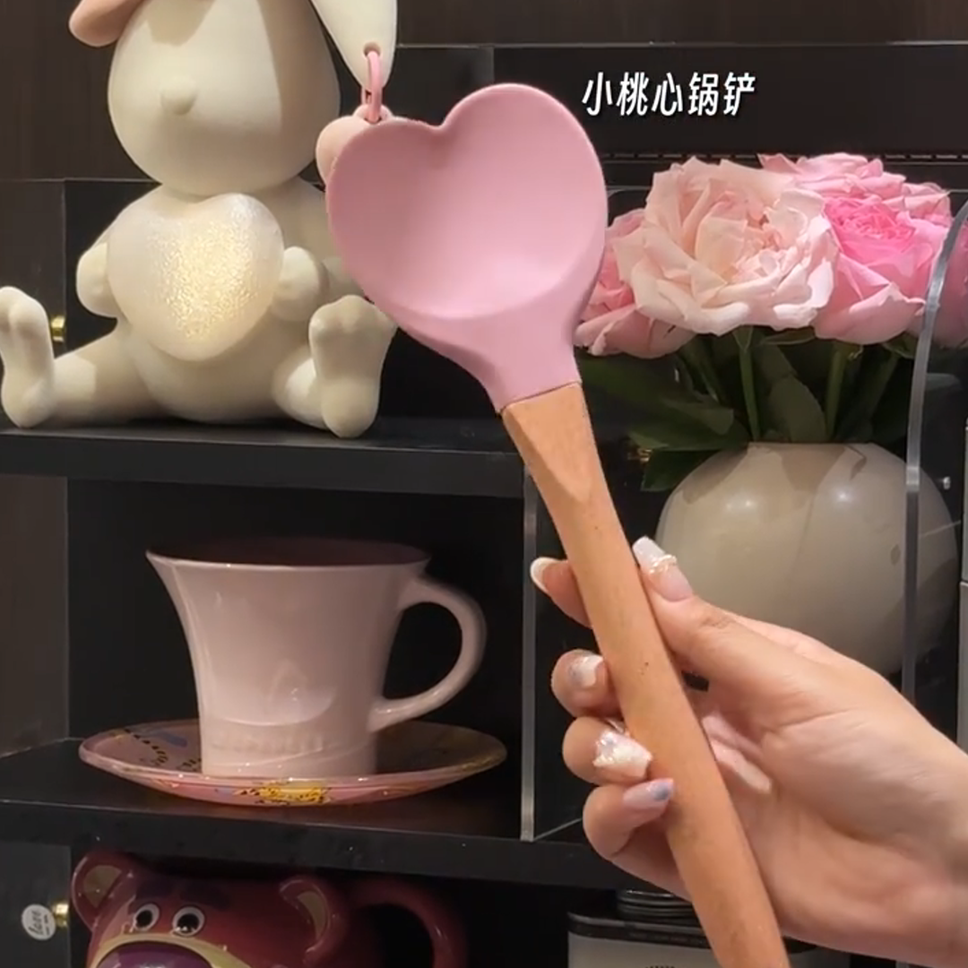 厨房爱心刮刀硅胶刮刀硅胶铲子甜品蛋糕巧克力食品烘焙刮刀