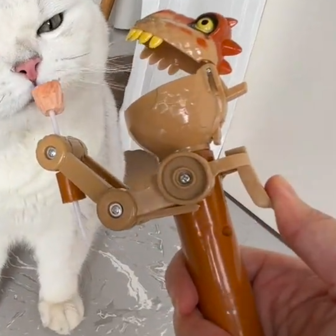 猫薄荷伸缩吃糖机器人逗猫神器