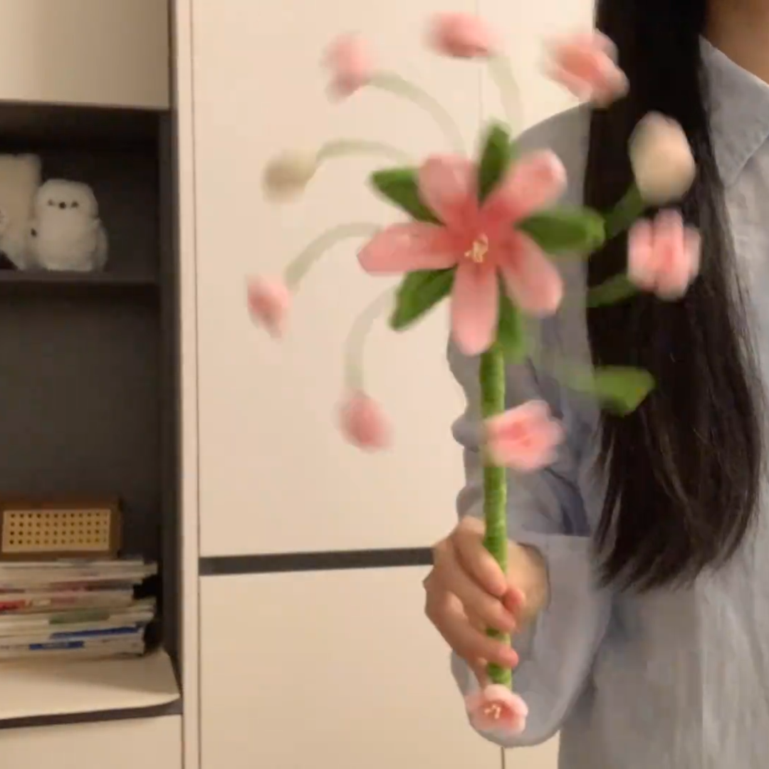 春日桃花风车扭扭棒DIY材料包