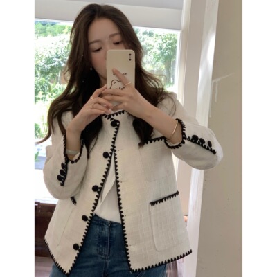 张羞羞韩系小香风外套秋新款