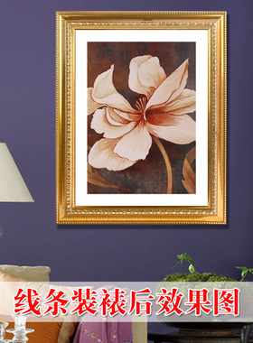 王斌相框线条ps欧式发泡线条4-6CM红色金边裱框线条高分子388-319