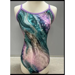 训练女款单层竞速泳衣外贸尾货（高弹单层中叉不带垫款）