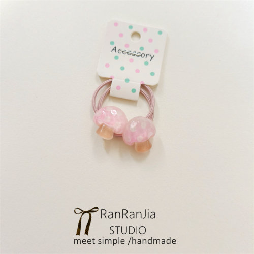 5件包邮 儿童发饰女孩头饰可爱水果小号拇指发圈高弹力不伤发皮筋