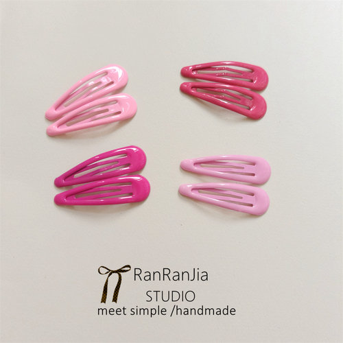 5件包邮 儿童发饰女孩头饰可爱糖果色发夹刘海碎发边夹BB夹小发卡