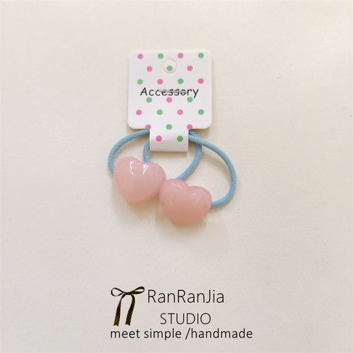 女孩头饰儿童发饰可爱小爱心发圈不伤发高弹力扎辫子橡皮筋小发绳