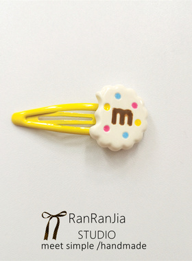 全店选5件包邮儿童发饰女孩头饰波点M豆饼干掰掰夹刘海发夹BB夹子