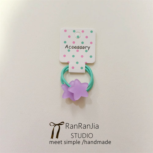 5件包邮 儿童发饰女孩头饰可爱小星星发圈高弹力不伤发发绳橡皮筋