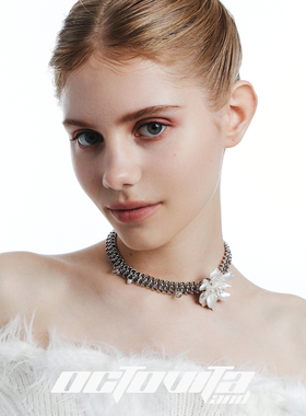 OCTO VITA涟漪原创设计项链 花蕊珍珠粗环链千金风高级感锁骨链