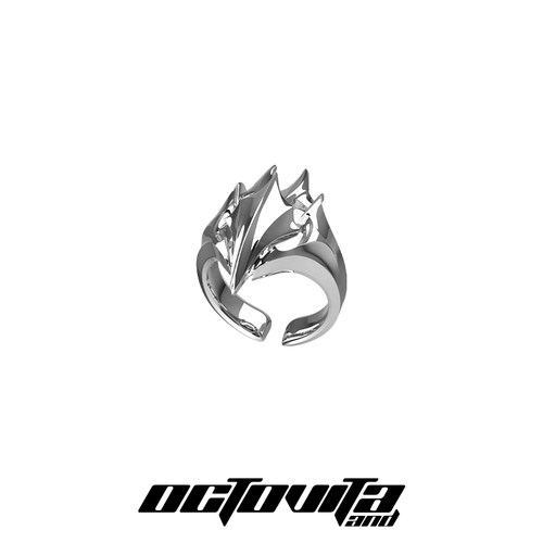 OCTO VITA骑士系列戒指 原创设计誓言之盾镂空高级感食指戒男女