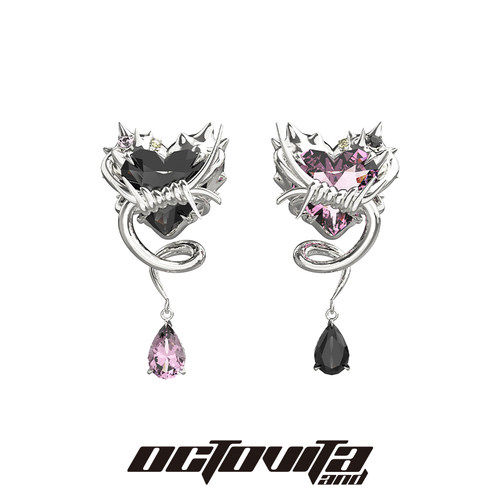 OCTOVITA原创设计荆棘耳钉潮酷