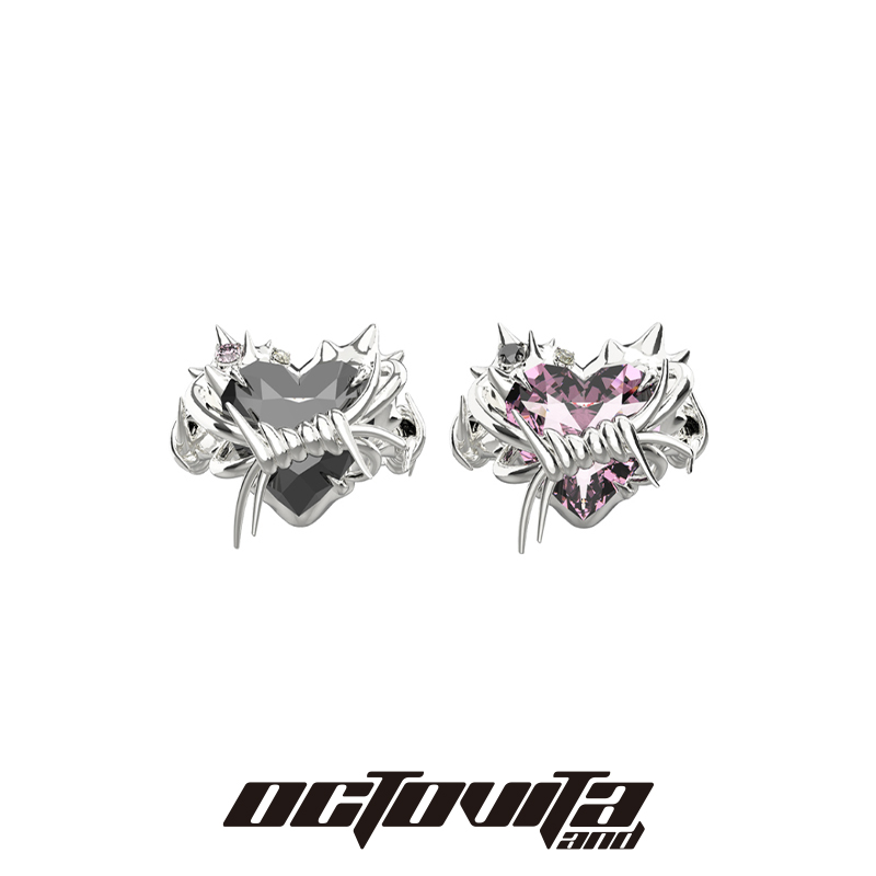 OCTOVITA冷淡风链条开口戒潮酷