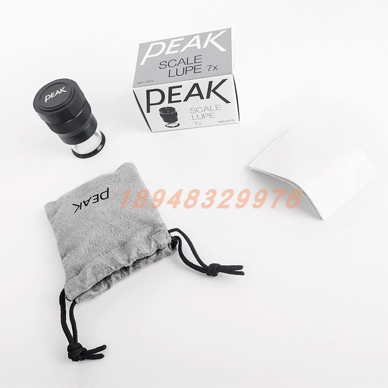 日本必佳PEAK1975-7X 1983-10X 2016-15X 手持式放大镜刻度显微镜