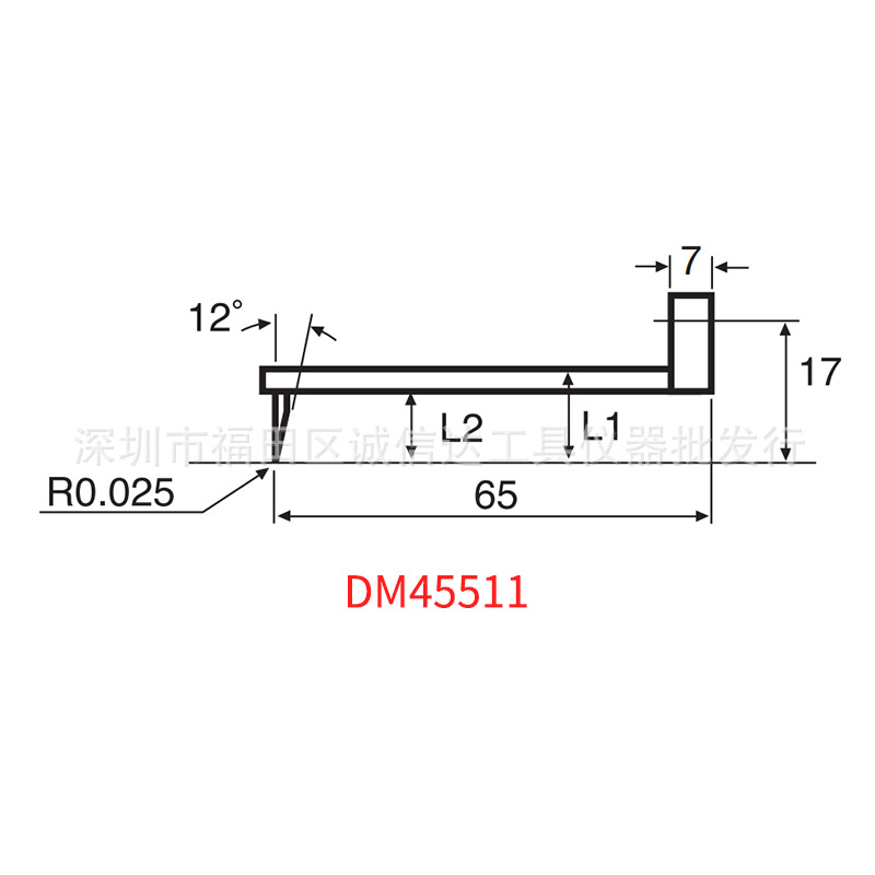 日本ACCRETECH东京精密 DM45511 粗糙度轮廓仪高精度测针测定子