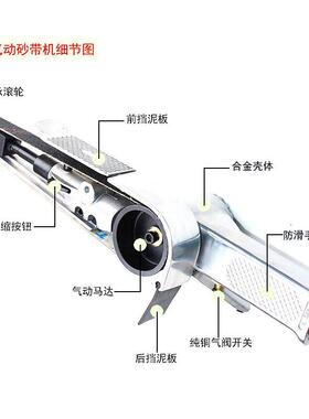原装正品ATH牌GL618/628气动砂带机10*330mm环带打磨机20*520mm