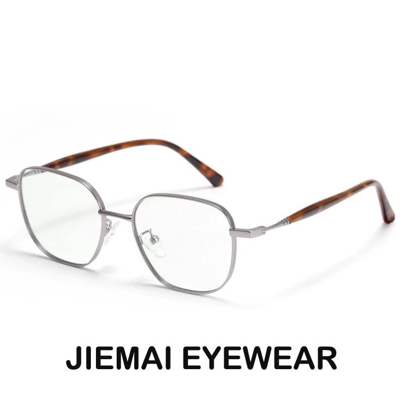 复古金属方框防蓝光眼镜男女同款文艺近视可配度数平光眼镜框架