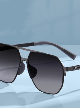 双梁铝镁尼龙偏光太阳镜可配近视