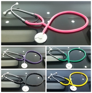 儿童仿真听诊器玩具男女孩过家家幼儿园教具医生粉色角色扮演道具