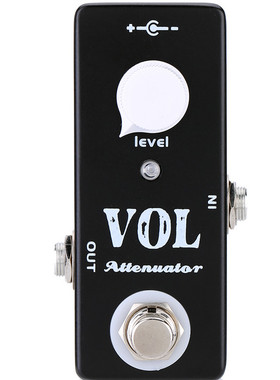 MOSKYO VOL 衰减器 迷你电吉他效果踏板 单旋钮控制器 乐器配件