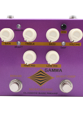 MOSKYaudio GAMMA BASS PREAMP 贝斯前级效果器 吉他效果器