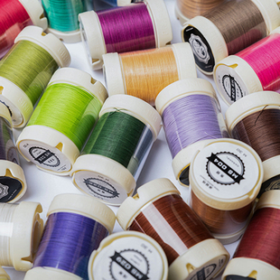 自从皮革艺术缝纫线M50手工DIY皮革制品圆蜡线亚麻皮革线0.55高品