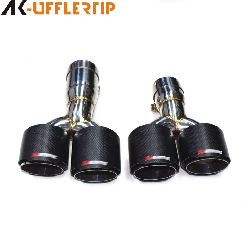 适用于2020款宝马x3改装排气管四出碳纤ak天蝎尾喉尾嘴宝马x3