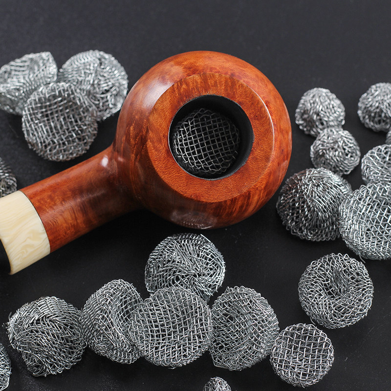 100粒装烟斗网球助燃网烟斗配件过滤网烟斗工具专用配件13mm-20mm