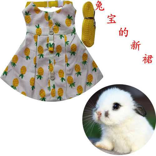 亚马逊款宠物兔子衣服兔兔猫咪垂耳兔装饰品服饰 出游拍照