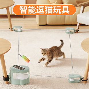 亚马逊爆款宠物猫咪智能逗猫玩具追逐器互动猫狗轮式练习器跑步机