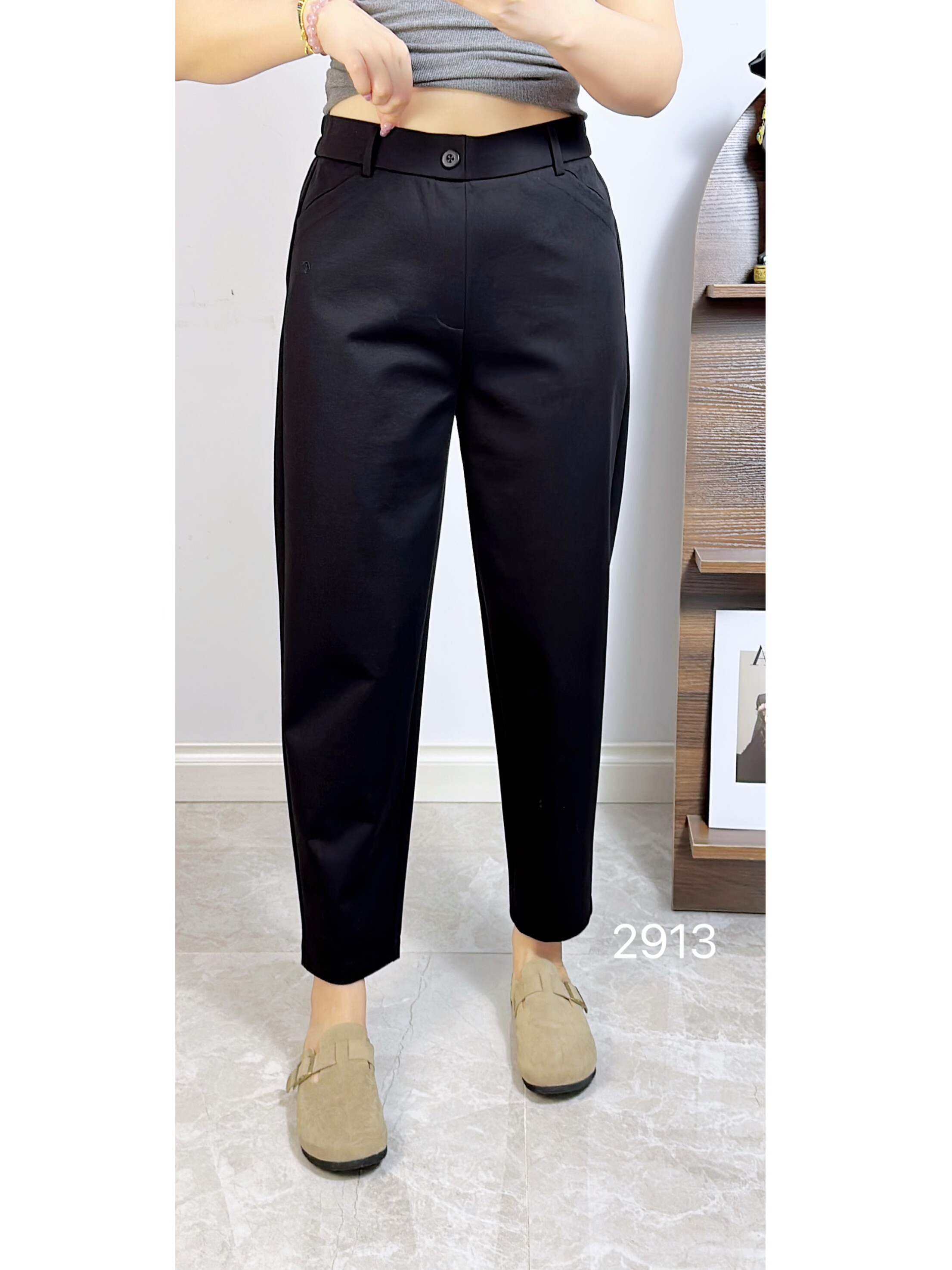 颖焱2913春加大码哈伦裤女 高腰收腹弹力藏肉休闲百搭九分小垮裤,女装/女士精品,大码裤装,淘宝优惠券,粉丝福利购,淘宝优惠卷