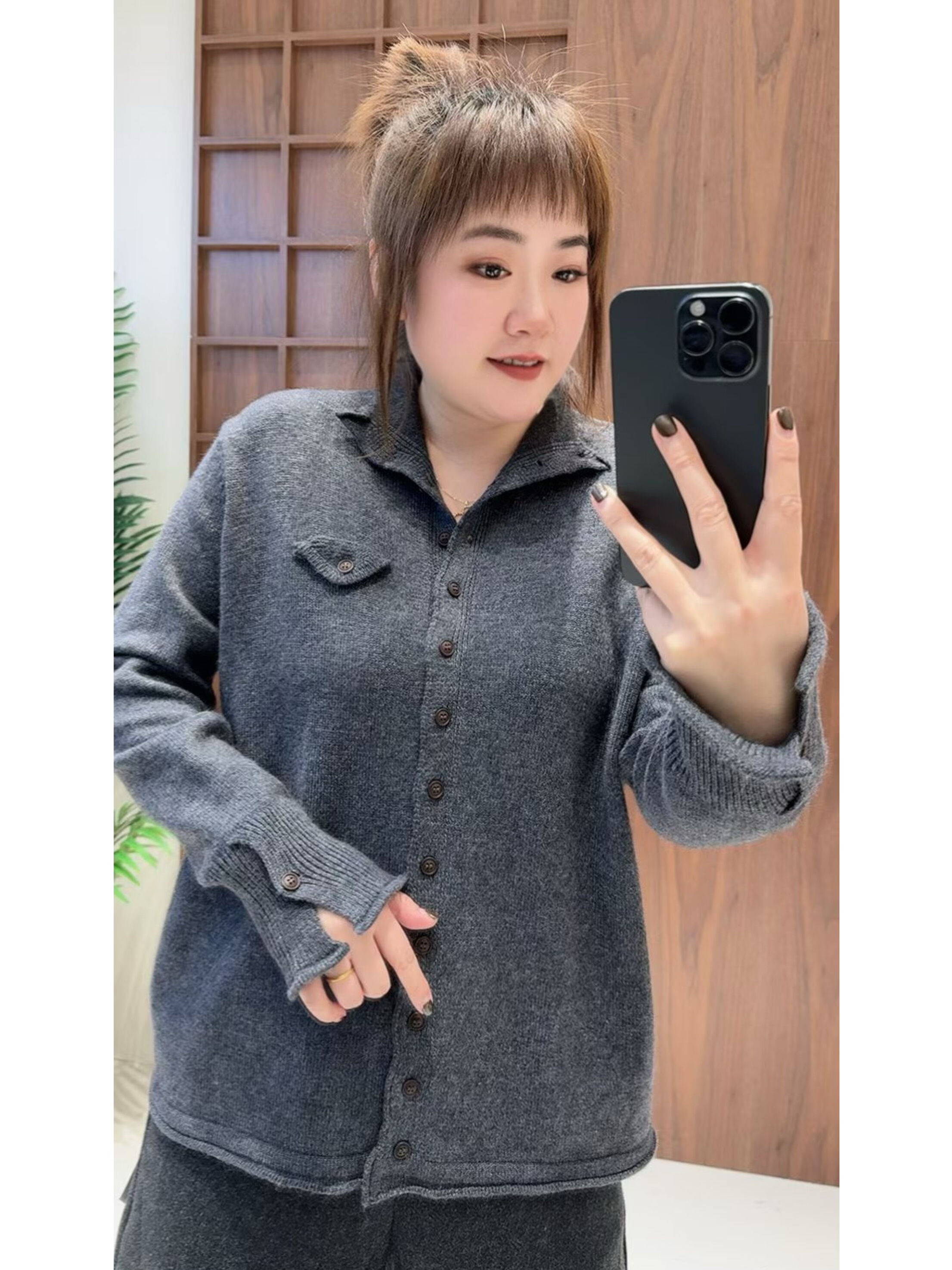 妃儿红3897冬加大码针织衫女 舒适减龄立领毛衣软糯针织开衫,女装/女士精品,大码羽绒服,淘宝优惠券,粉丝福利购,淘宝优惠卷