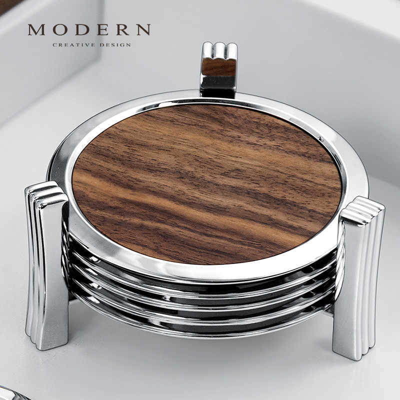 摩登MODERN黑胡桃木功夫茶杯垫