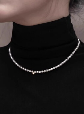 Loga.Py 施家珍珠项链女新款爆款小众装饰锁骨链复古气质颈链配饰