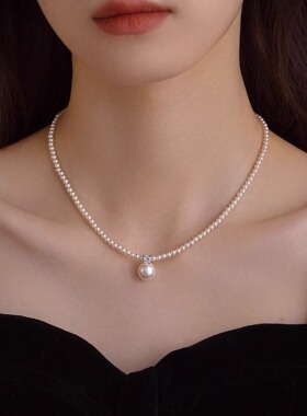 Loga.Py 施家小米珍珠项链女春夏新款爆款锁骨链轻奢小众设计颈链