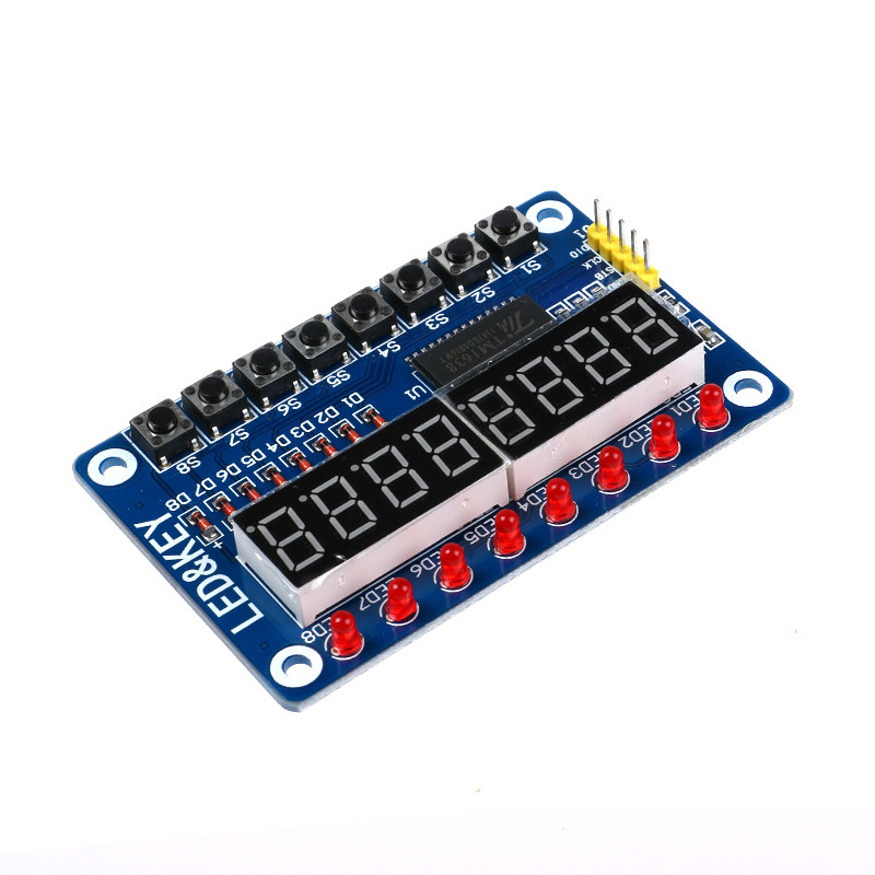 [程序]K_A02_005  STM32等单片机驱动数码管 LED 按键(TM1638)怎么样,好用不?