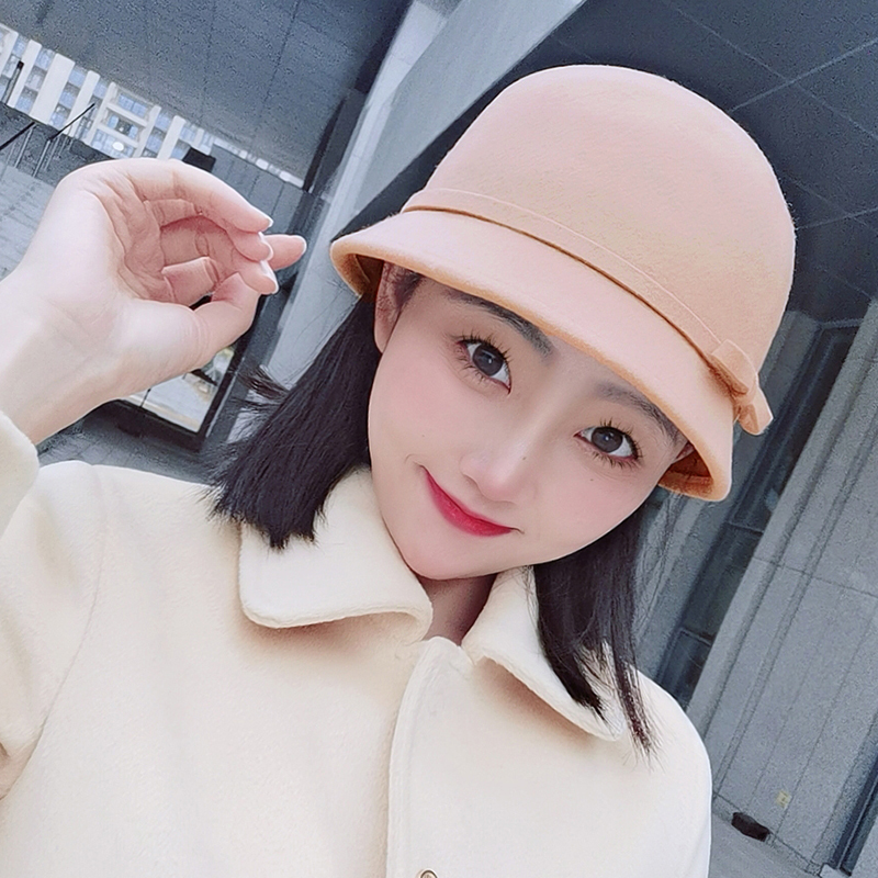 圆顶礼帽逛街温柔法式女秋冬