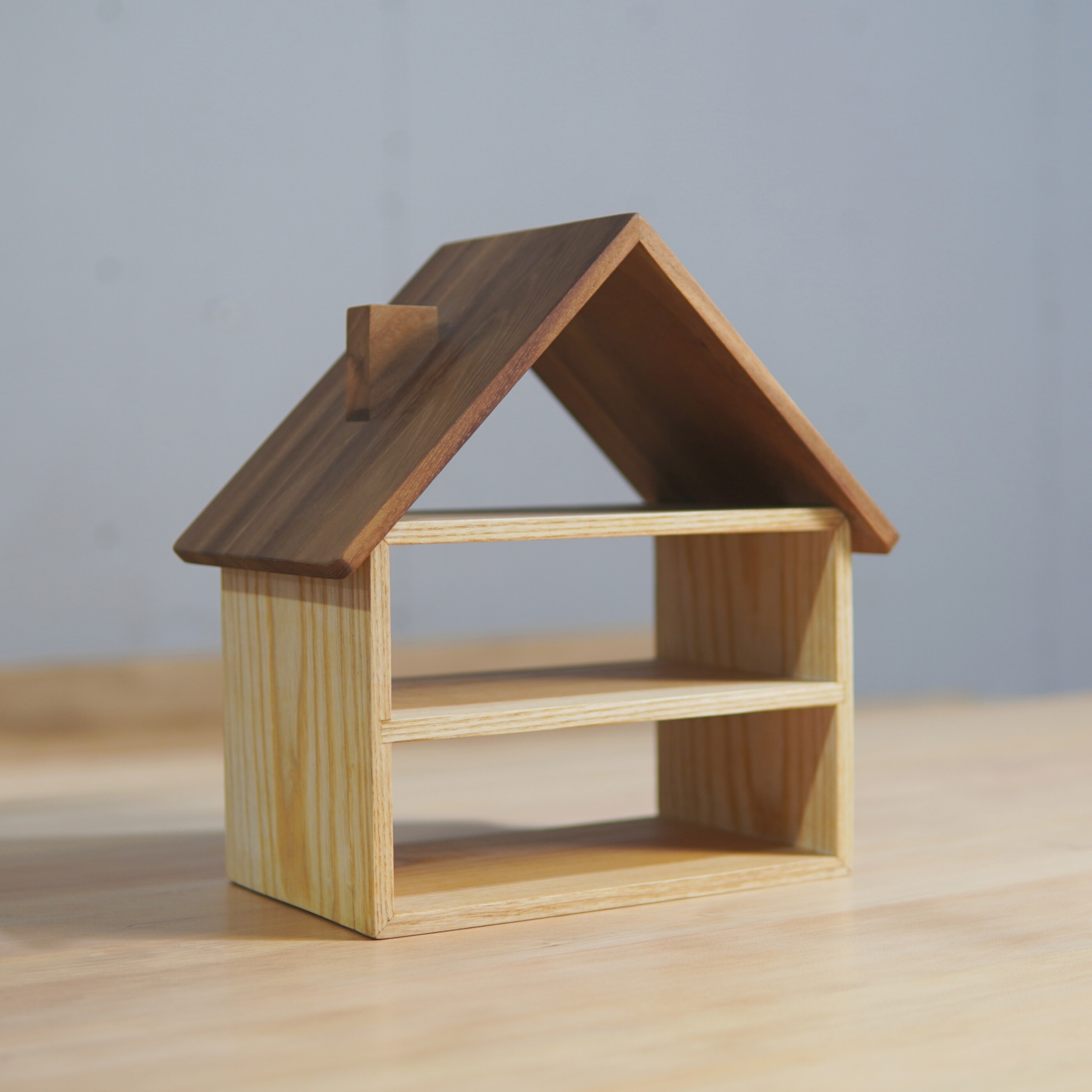 【本枝记年】原创手工小房子玄关置物架置物柜