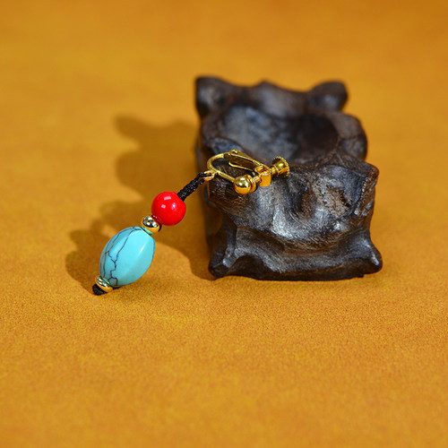 单边耳饰藏式耳夹男单边耳环