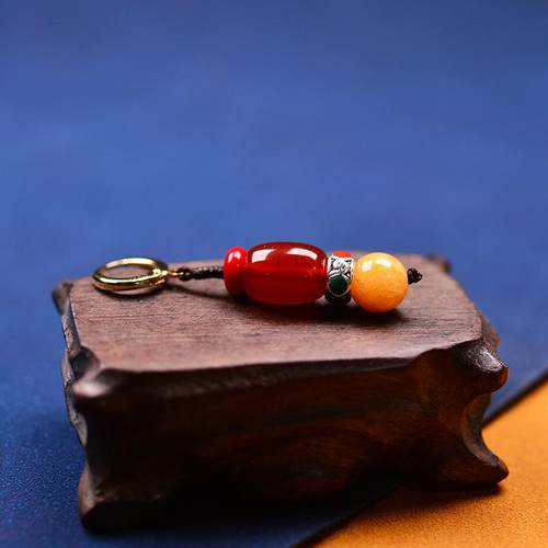 单边耳坠云南藏式耳夹西藏川西旅游配饰男生民族风康巴汉子耳饰女