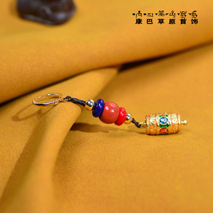 康巴草原首饰耳环男藏族耳饰尼泊尔藏式耳环单边耳坠藏族饰品耳夹