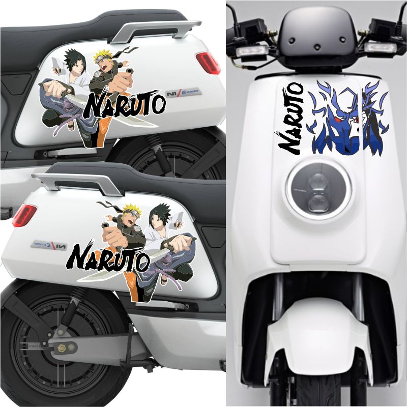 小牛电动车贴纸 火影忍者贴图小龟雅迪nplay摩托车个性拉花贴