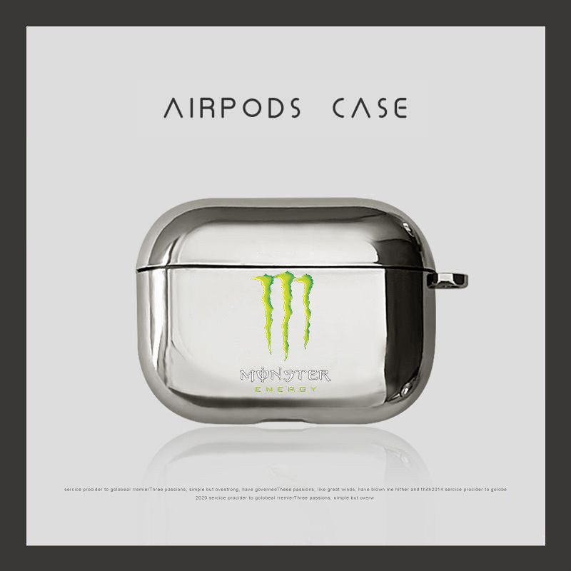 电镀绿色魔爪适用于苹果Airpods2pro3代4代保护套pro2耳机保护壳华为freebudspro4透明耳机套软壳