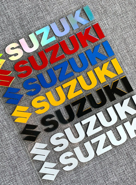 适用铃木SUZUKI摩托车反光贴纸UY/USR小海豚125/DL/GSX250Rlogo贴