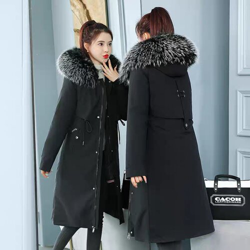 活里派克服女装2026韩版羽绒可拆卸内胆加绒加厚一衣三穿棉袄外套 - 封面