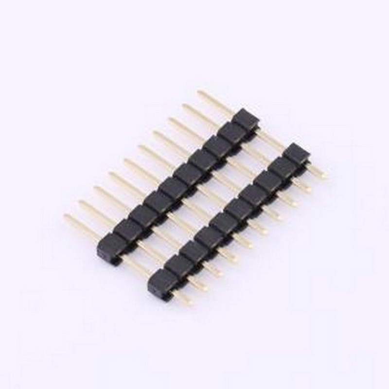 X6512WV-10H-C60D30-E100 排针 1x10P 间距:2.54mm 方针 插件,P=2