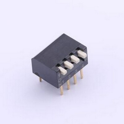 DSPV04LHGET 拨码开关 2.54mm 4位插件琴键式拨码开关