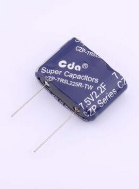 CZP-7R5L225R-TW 超级电容器 2.2F10%~+30% 7.5V 插件,32x11x22